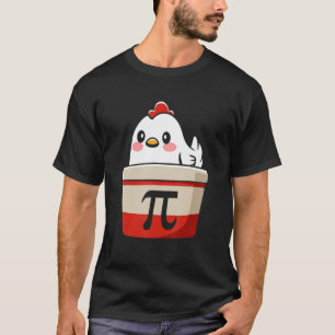 T-shirt Drôle Pot de poulet Pi Chemise Jour Pie Math Geek