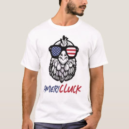 T-shirt Drôle poulet Ameri-CLUCK Patriotique