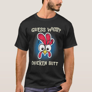 T-shirt Drôle poulet dire Devine Whats Farm Rooster