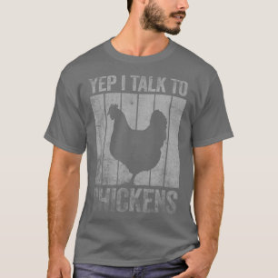 T-shirt Drôle Poulet Pour Hommes Femmes Fou Poulet L