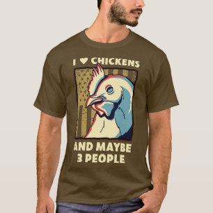 T-shirt Drôle Poulet Pour Hommes Poulet Papa Poulet Paysan