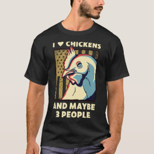 T-shirt Drôle Poulet Pour Hommes Poulet Papa Poulet Paysan