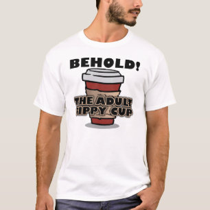 T-shirt drôle pour adultes avec une tasse de café