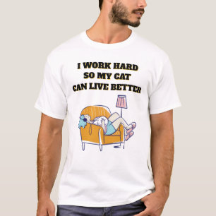 T-shirt drôle pour amateur de chats   T-shirt mode