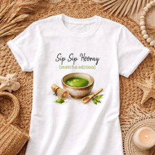 T-Shirt drôle pour amateur de thé vert Matcha japo