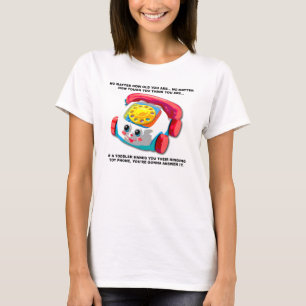 T-shirt drôle pour bébé avec un téléphone