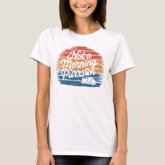 T-shirt drôle pour chat « Pas une personne du mati