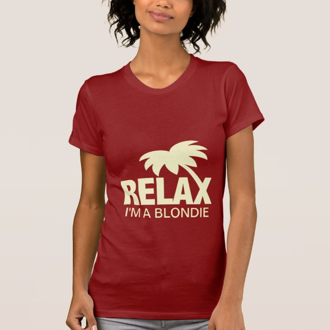 T-shirt drôle pour des blondies (Devant)