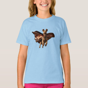 T-shirt drôle pour enfant de super-héros Airedale