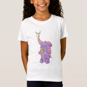 T-shirt drôle pour enfants avec éléphant heureux e