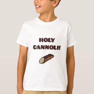 T-shirt drôle pour enfants "Holy Cannoli" italien