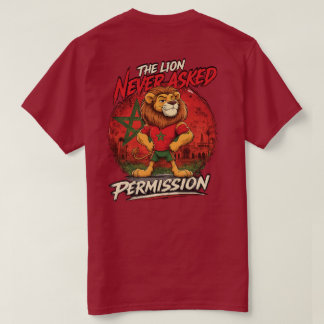 T-shirt drôle pour fan de football du Lion du Maro