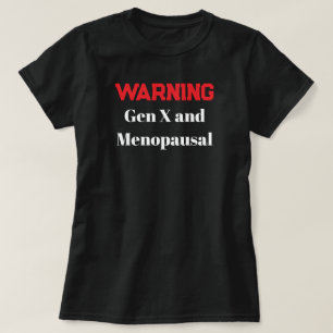 T-shirt drôle pour femme de la génération X en mén