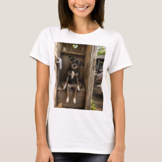 T-shirt drôle pour femmes avec Chihuahua en selfie
