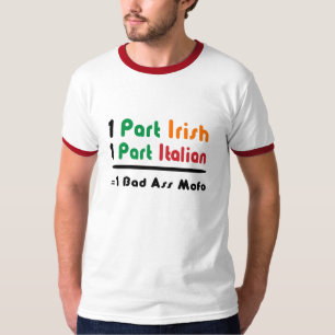 T-shirt drôle pour homme irlandais italien