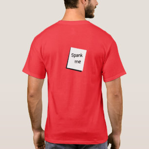 T-shirt drôle pour hommes avec graphique SPANK ME