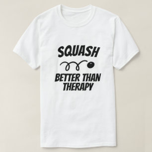 T-shirt drôle pour joueurs de squash ou entraîneur