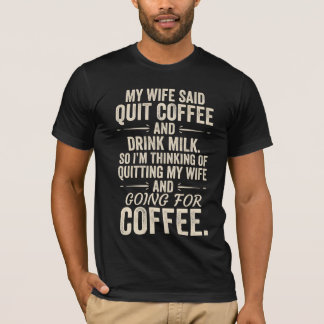 T-shirt drôle pour mari amateur de café et d'humou
