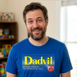 T-shirt drôle pour papa Dadvil extrême force