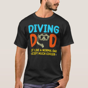 T-shirt Drôle Pour Papa Plongée en Scaphandre Papa Plong
