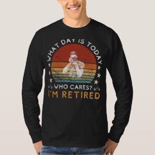 T-shirt drôle pour photographe à la retraite - Qui