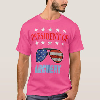 T-shirt Drôle Président Du Tir À L'Arc Phrase Débutant