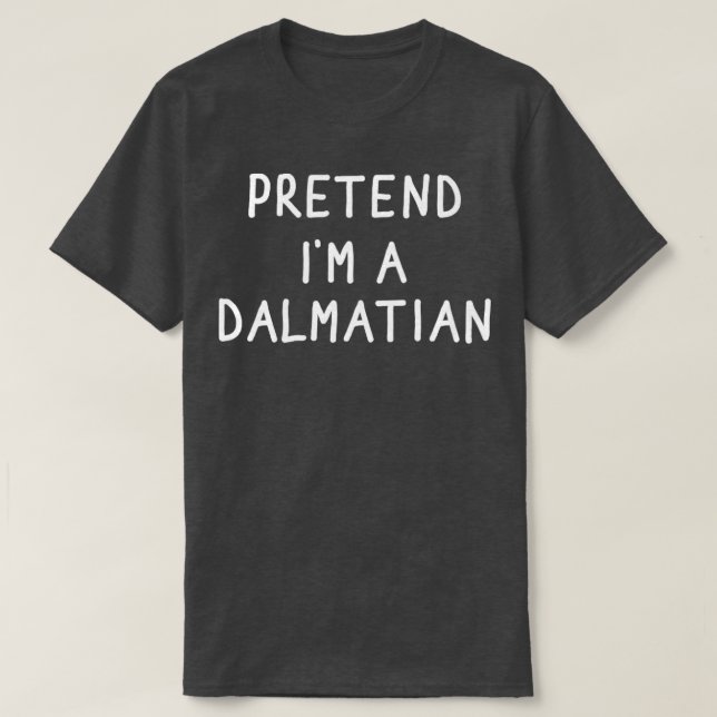 T-shirt Drôle prétendre que je suis un costume d'halloween (Design devant)