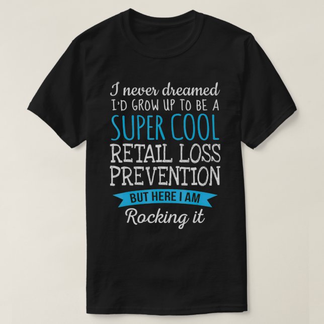 T-shirt Drôle Prévention des pertes de vente au détail App (Design devant)