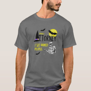 T-shirt Drôle Procureur Halloween Costume Law School Étudi