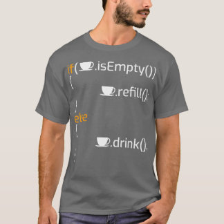 T-shirt Drôle Programmation Café Joke I