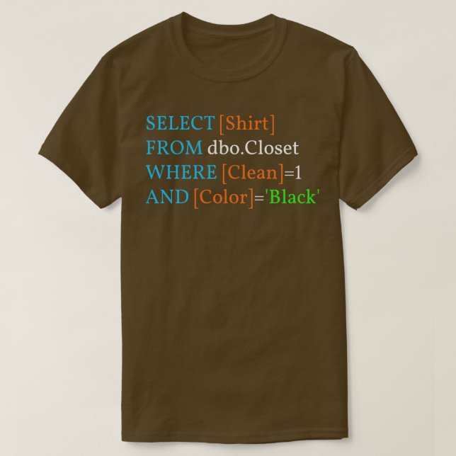 T-shirt Drôle Programmation Joke I (Design devant)