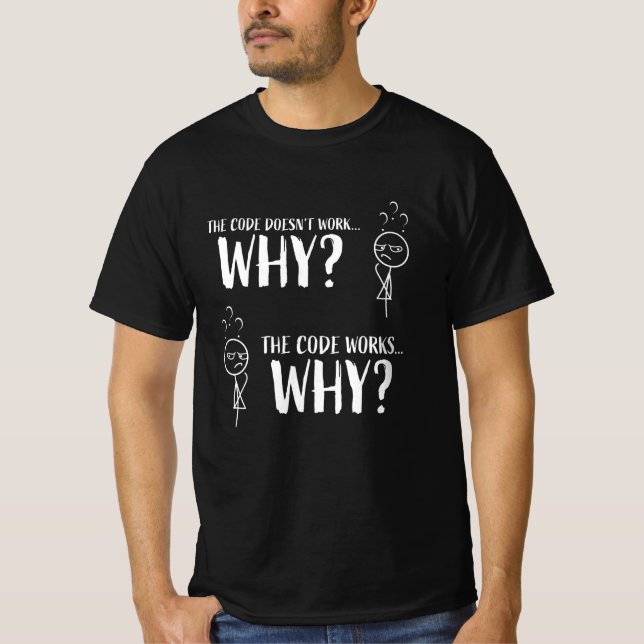 T-shirt Drôle programmeur de codage cadeau pour Geek (Devant)