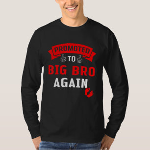 T-shirt Drôle Promu À Big Bro Leveled Jusqu'À Big Brothe