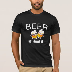 T-shirt Drôle Pun de bière, Drôle Slogan de bière design
