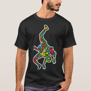 T-shirt Drôle Puzzle Sensibilisation sur l'autisme de lutt