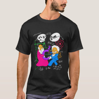 T-shirt Drôle Pythagore ringard se battant sur C au carré