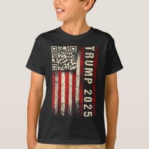 T-shirt Drôle Qr Donald Trump Dancing 47_45 Code Vidéo