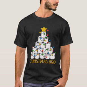 T-shirt Drôle quarantaine Noël 2020 Toilet Papier Arbre