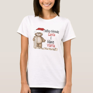 T-shirt Drôle qui a besoin de Père Noël Yiayia