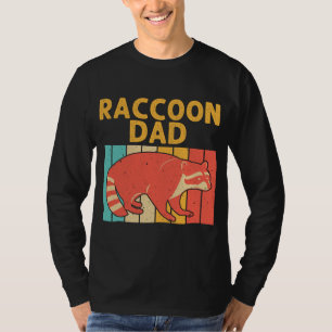 T-shirt Drôle Raccoon Design Pour Papa Grand-Père Hommes R