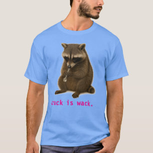 T-shirt Drôle Raccoon Fumer Une Chemise À Tuyau
