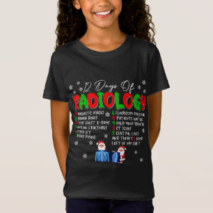 T-Shirt Drôle Radiologue Noël 12 Jours De Radiologie R