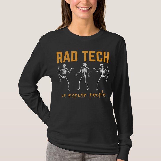 T-shirt Drôle Radiologue Skeletons Radiologie Xray (Devant)
