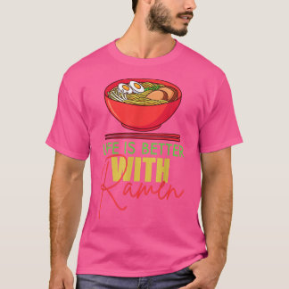 T-shirt Drôle Ramen Nourriture Nouilles Japonais Anime Amo