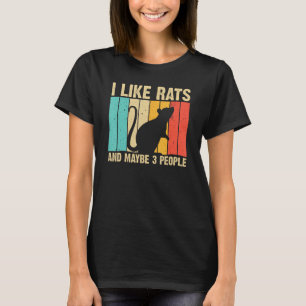 T-shirt Drôle Rat Design Rat Lover Hommes Femmes Souris Ro