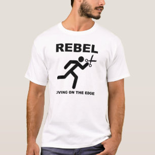 T-shirt drôle rebelle sur le bord