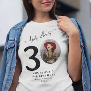 T-shirt Drôle 'Regardez qui a 30' Elégant 30ème Anniversai