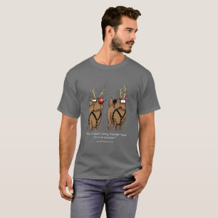 T-shirt Drôle Reindeer Humour Tee - shirt de dessin