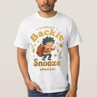 T-shirt Drôle Retour à l'école Dos de dessin - Humour étud
