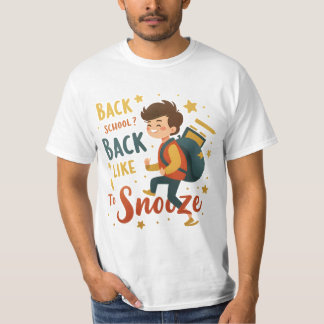T-shirt Drôle Retour à l'école Dos de dessin - Humour étud